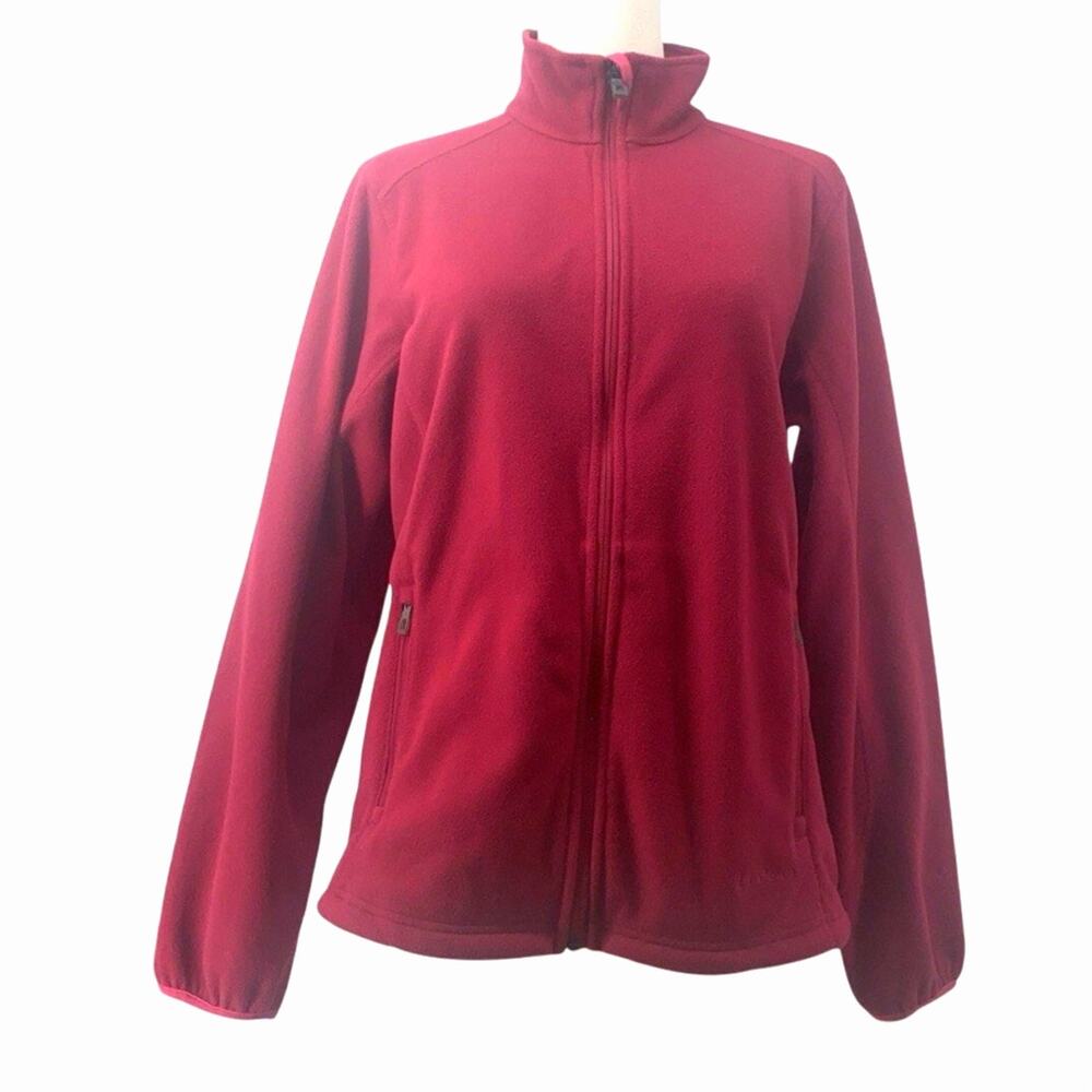 L.L. Bean Polartec Fleece Jacket Pink Full Zip Womens Small